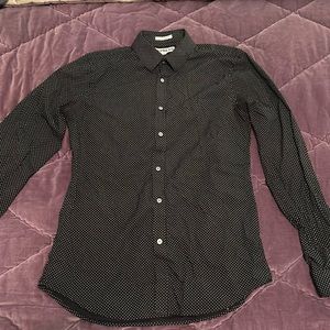 Black and white dress shirt